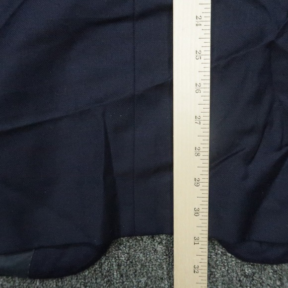 Peter Millar Blazer Men 42T Blue Wool Double Vented Sport Coat Jacket * - Picture 11 of 16